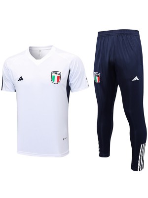 Italy training jersey soccer uniform men's white sportswear football kit top sports shirt 2023-2024